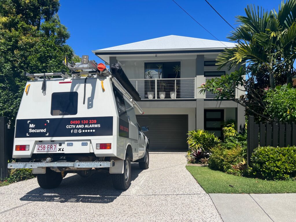 Mr Secured Van outside a Burpengary home