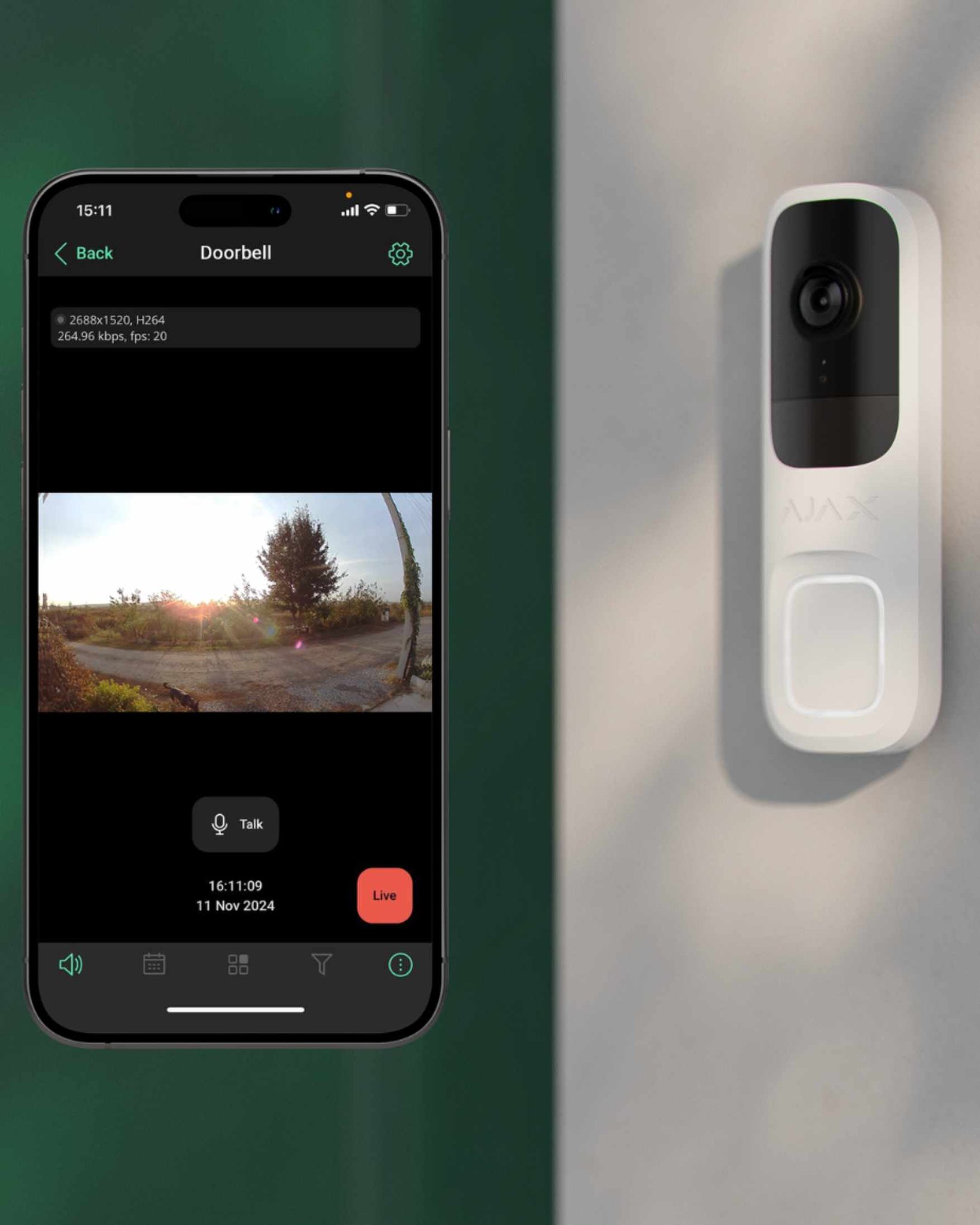 AJAX DoorBell smart video intercom