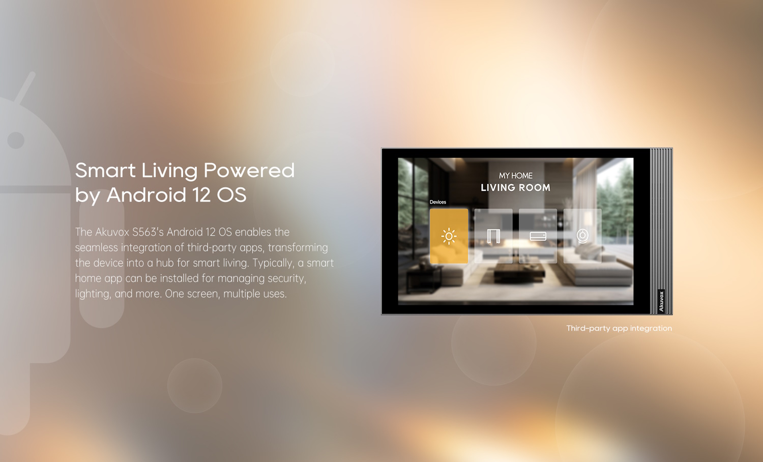 Akuvox X912 commercial video intercom at office building entrance