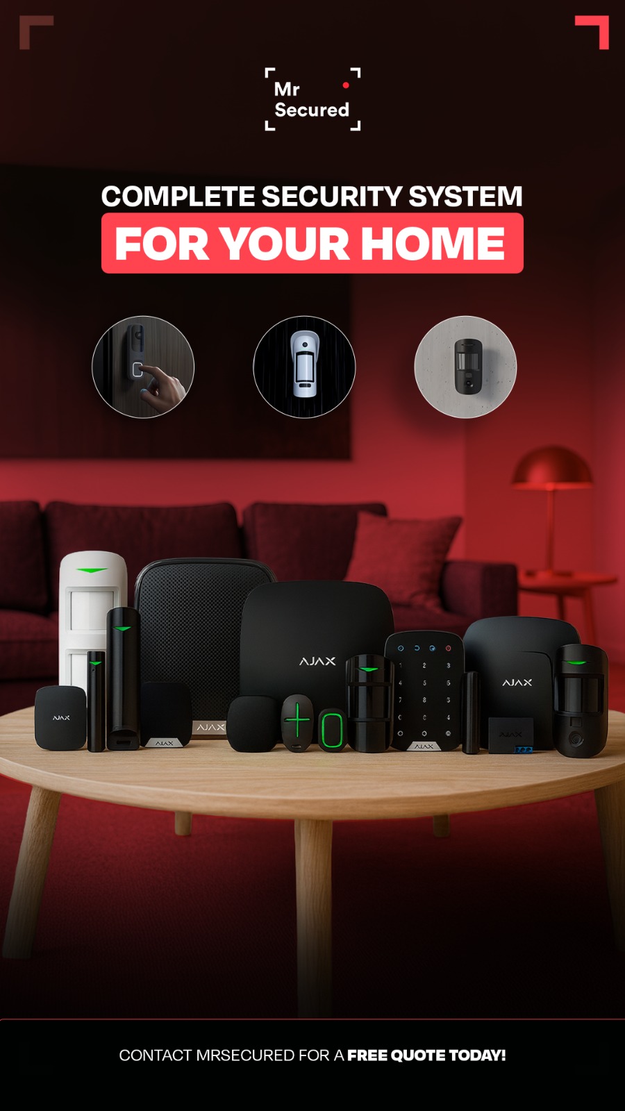 AJAX Hub 2 smart alarm control panel