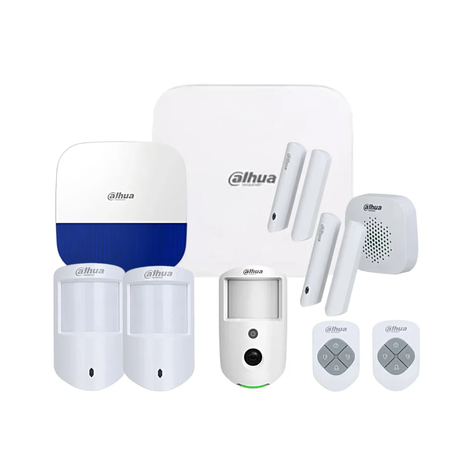 Dahua AirShield ARC3800H premium wireless alarm kit with hub, sensors, siren and key fobs